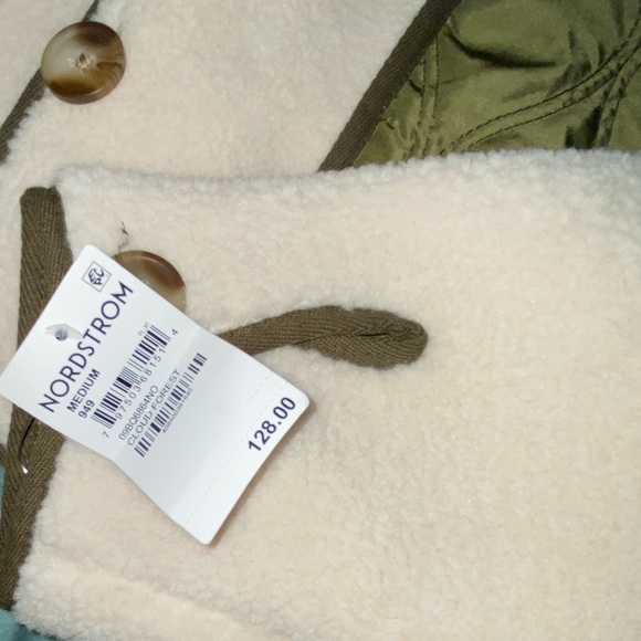 BLANKNYC Anthropologie Cloud Forest Sherpa cropped Jacket NWT - Picture 6 of 7